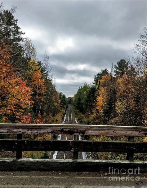 Bridge over train tracks Photograph by Kimberly Follick | Fine Art America