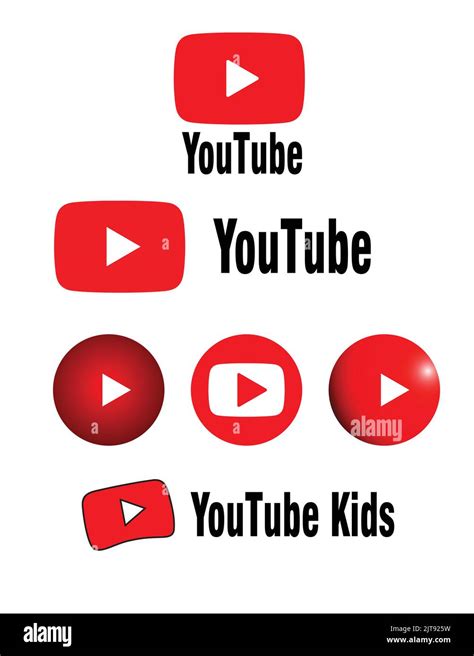 youtube logo youtube kids logo vector Stock Vector Image & Art - Alamy