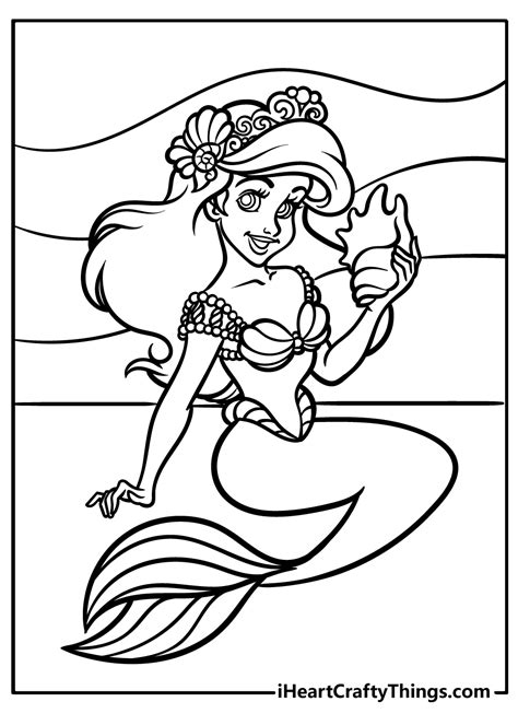 Sirena Ariel Coloring Pages