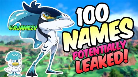 ALL New Paldean Pokemon NAMES & TYPES might have LEAKED! - YouTube