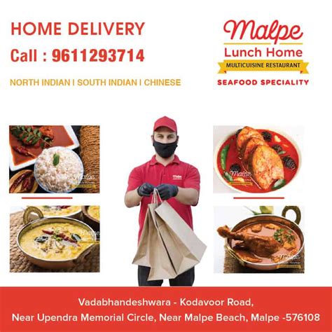 Home Delivery Restaurants Malpe, Malpe Lunch Home delivery facility