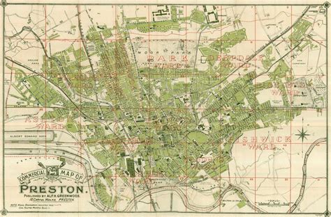 Greenwood's Commercial Map of Preston 1925 - a photo on Flickriver