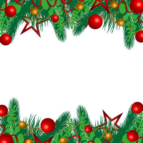 Colorfull Border White Transparent, Colorfull Christmas Border ...