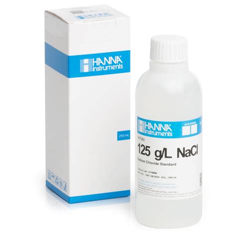 125 g/L NaCl Standard Solution (230 mL Bottle) | Alat-Test.Com