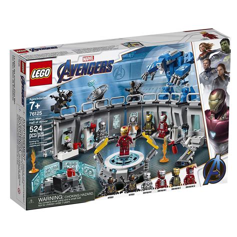 LEGO Marvel Avengers Iron Man Hall of Armor 76125 Building Kit and ...