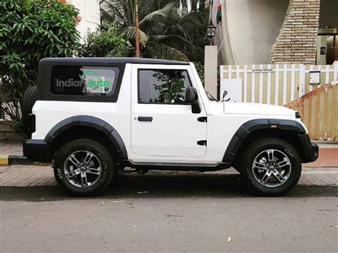 Mahindra Thar White Colour