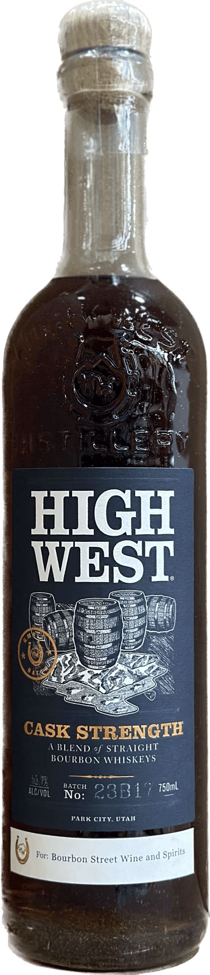 High West Distillery Cask Strength "Store Pick" Single Barrel Bourbon ...