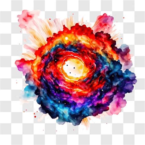 Download Spiral Galaxy Watercolor Painting for Space-themed Projects ...