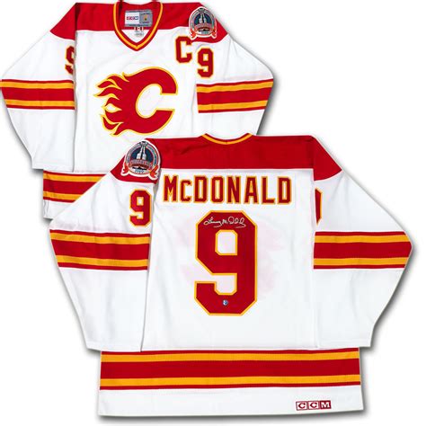 Lanny McDonald Autographed Calgary Flames CCM Jersey w/1989 Stanley Cup ...