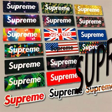 Supreme Logo Sticker 19pcs/set, Men's Fashion, Accessories on Carousell