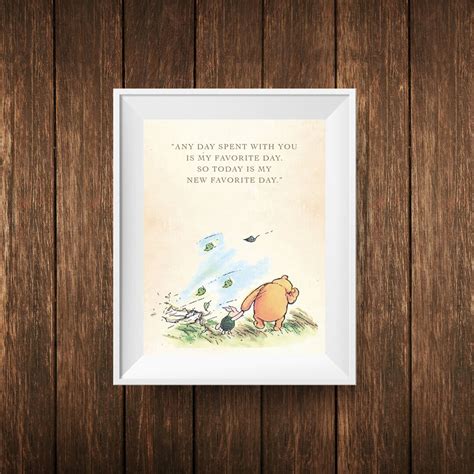 PRINTABLE 10 Classic Pooh Quotes & Images 5x7 and 4x6 Baby Shower ...