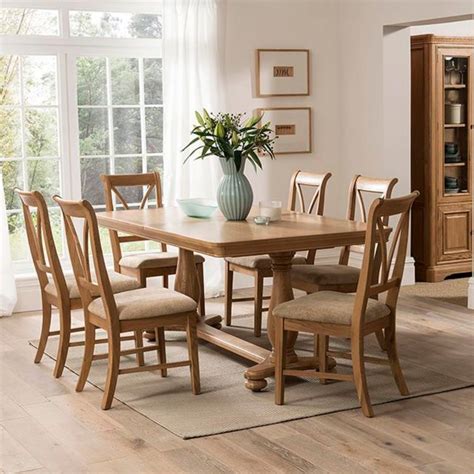 Brid Oak 4-6 Person Oval Dining Table - Dining Tables - Meubles