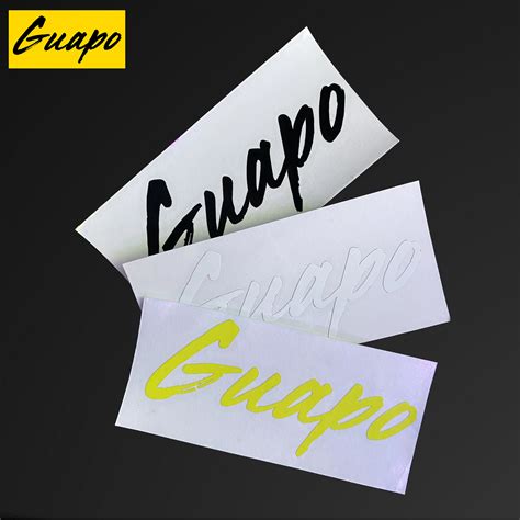 Guapo Sticker Reflectorized 10.5cm x 4.8cm (cut out sticker design ...