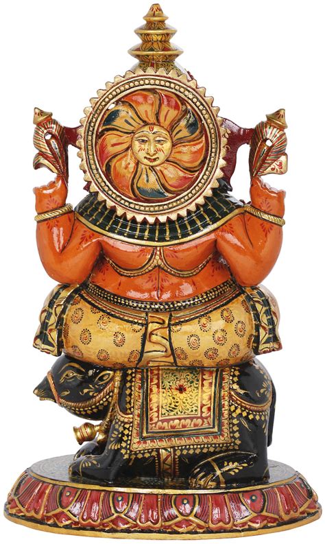 Ganesha Riding On His Vahana | Exotic India Art