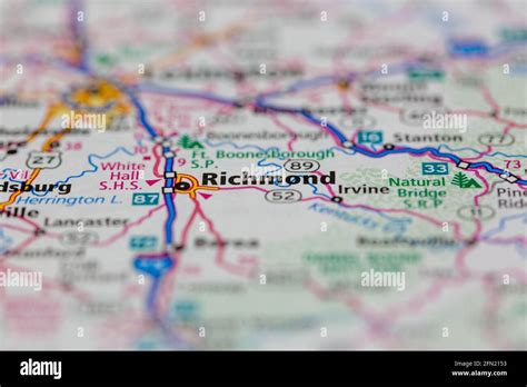 Richmond kentucky on a map hi-res stock photography and images - Alamy