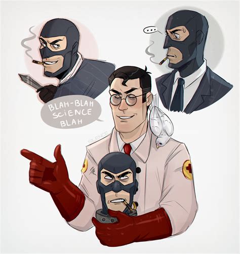 Spy and Medic (TF2 Fanart) by Silence-Boy on DeviantArt