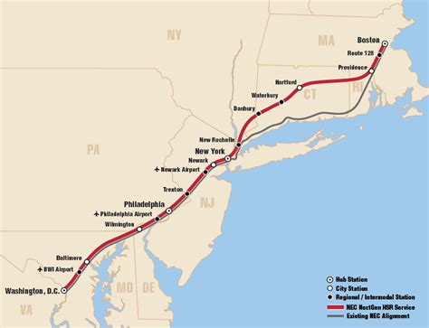 Amtrak Northeast Regional Route Map - Map Of Staten