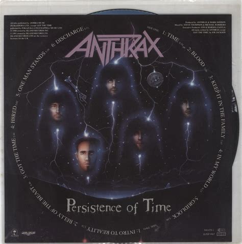 Anthrax Persistence Of Time UK Picture disc LP — RareVinyl.com