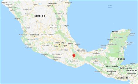 Oaxaca Mexico Map