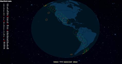 Live Starlink Satellite Map