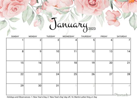 Printable Calendar | Free Printable Monthly Calendars to Download for ...