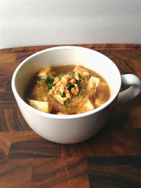 Vegan Pad Thai Soup - Sinful Nutrition