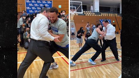 Stephen Curry, Klay Thompson Hilariously Dominated By Sumo Legend ...