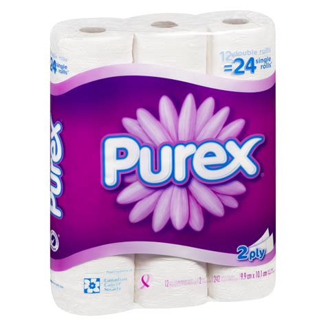 Purex - 12 Double Rolls 2 Ply Toilet Paper Stong's Market