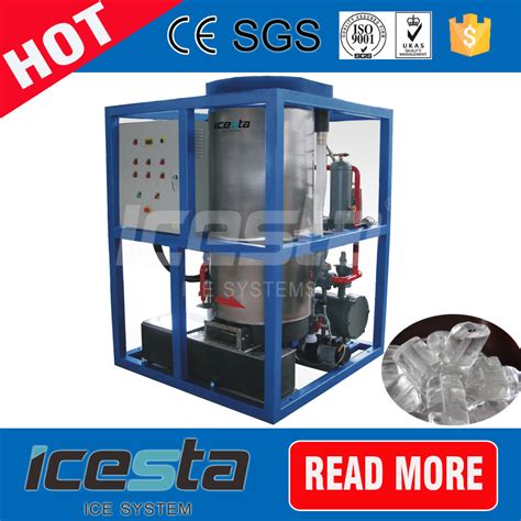 3 Tons Ice Tube Maker Machine, Commercial Tube Ice Machine, Cylinder ...