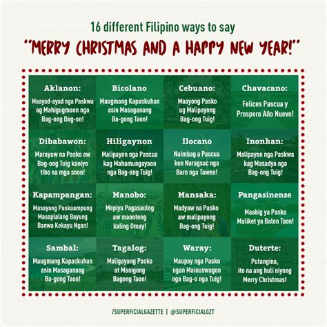 16 Different Filipino Ways to say "Merry Christmas and a Happy New Year ...