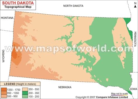 South Dakota Topographic Map