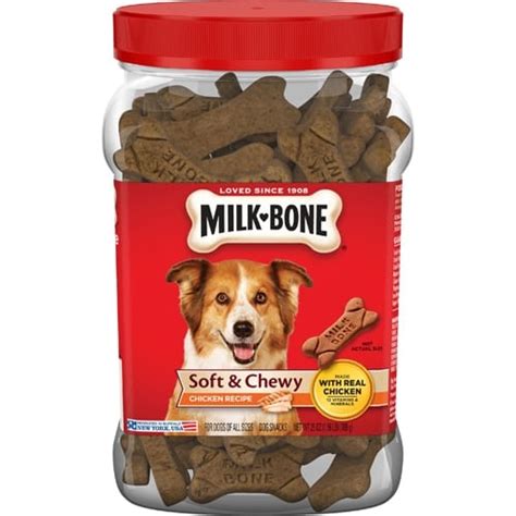 Milk-Bone Soft & Chewy Chicken Recipe Dog Treats Case, 2 ct / 25 oz ...