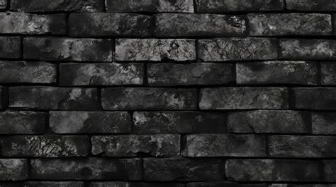 Premium AI Image | Illustration of a black brick wall