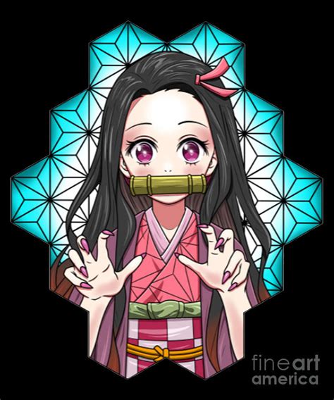 Nezuko Japanese Art Demon Slayer Drawing By Anime Art Pixels | lupon.gov.ph