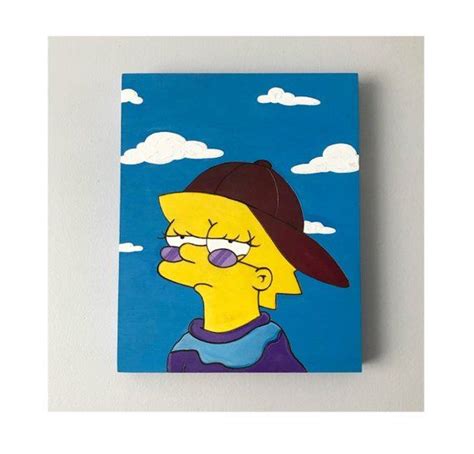 Lisa Simpson - The Simpsons - Like you know whatever - painting and ...