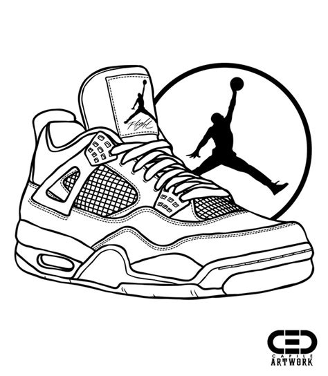 Nike shoe coloring page - Yahoo Image Search Results | Sneakers drawing ...