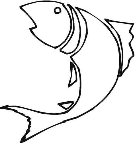 Fish Drawing Outline - ClipArt Best | Fish drawing outline, Fish ...