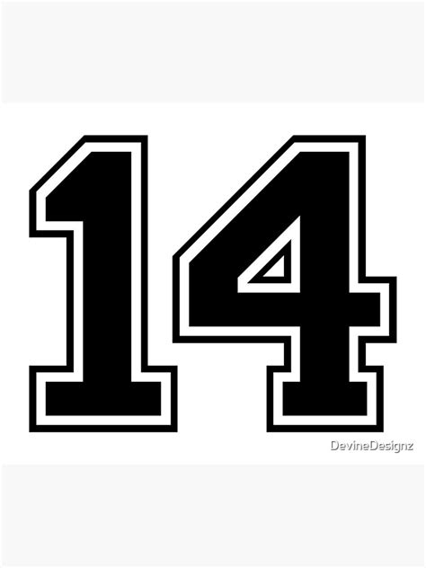 "14 Number Fourteen" Photographic Print for Sale by DevineDesignz ...