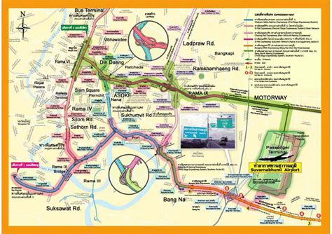 Bangkok expressway map - Map of bangkok expressway (Thailand)