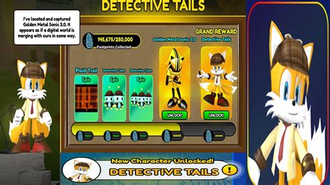 How to UNLOCK Detective Tails (Sonic Speed Simulator) ROBLOX MYSTERY ...