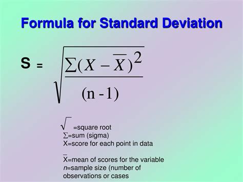 Standard Deviation Formula