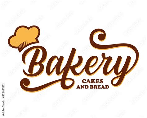 Bakery bread and cakes design logo, lettering logo, bakery vector ...