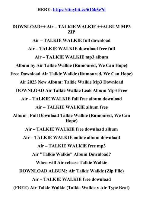 download_air_talkie_walkie_album_mp3_zip.pdf | DocDroid