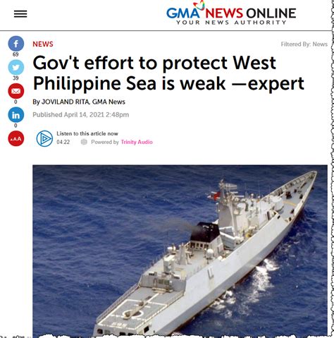 GMA Network News – Gov’t effort to protect West Philippine Sea is weak ...