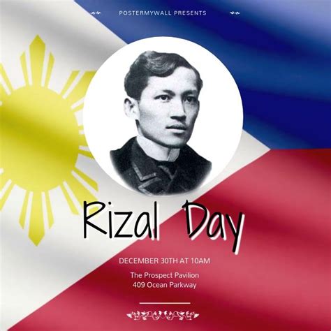 Rizal Day Video Design Template | Poster template, Rizal, Templates