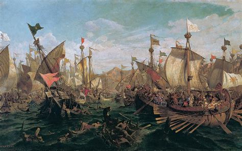 Battle Of Actium Painting at PaintingValley.com | Explore collection of ...