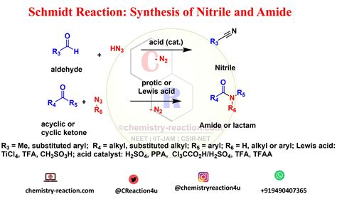 Schmidt Reaction (Rearrangement): definition| Mechanism| example