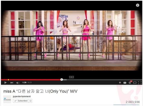 miss A's "Only You" MV breaks 2 million views in 31 hours