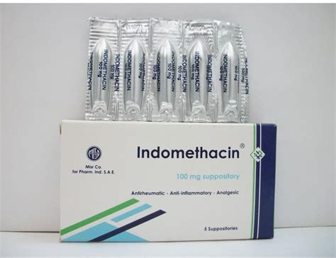 Indomethacin Misr 100mg Supp - Rosheta Medications