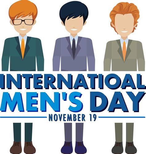 International Mens Day Poster Design 13174214 Vector Art at Vecteezy